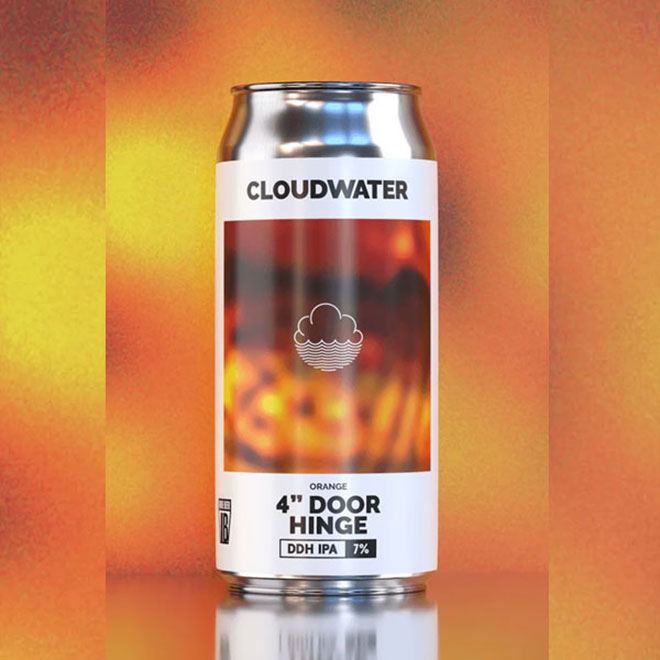 4" Door Hinge beer artwork